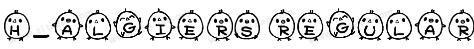 H_Algiers Regular字体转换